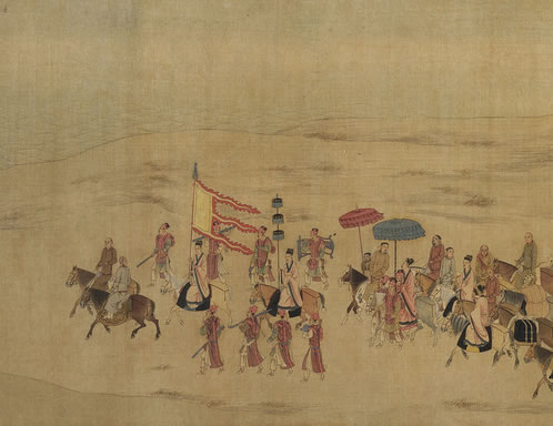 临江萧寺夕阳中;垂柳舣孤篷;幽廊细径无人到,透春信、偏有东风;天 | 清·黄燮清 一丛花 同