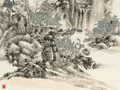 矗矗峰峦侵碧汉,层层梵宇出红尘;松梢月挂上方晓,山顶花飞下界春 | 明·徐贯 游香山偶成
