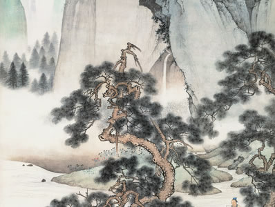 云一缕;昨夜东风湖上雨;疑是巫阳女;陌上寻花,浅笑树底,闻莺窃语 | 明末清初·王庭 长命女