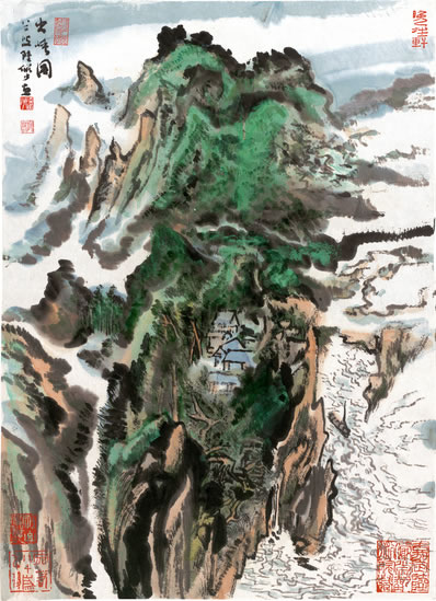 僧楼好,天半洗松涛;坐听山响处,身与白云高 | 清末近现代初·潘飞声 閒中好·越秀山山响楼
