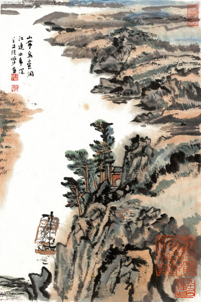 昨夜宿云门,晨兴事清盥;萦纡出松径,犹见明星烂;顷时岚雾收,旭日 | 清·柯崇朴 自云门步至