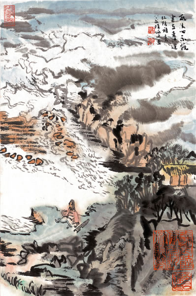 老圃无关锁,放客意中行;颇欣天地开阔,烟钓与云耕;荷长亭亭翠盖, | 宋·吴潜 水调歌头 其