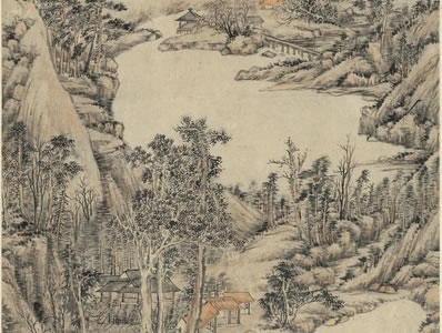 空林净如扫,石径穿岭细;绀庐出深树,飞湍下云际;偶逢赤髭侣,嘱我 | 元·周权 游山寺