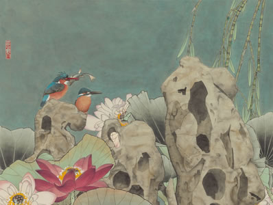 谁道园林寂寞,榴花煞自红肥;多少春芳零落尽,独向骄阳吐艳辉,神情 | 当代·叶嘉莹 破阵子二