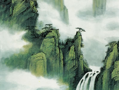 微云敛雨天气清,松声出树秋泠泠;窗户长含碧萝色,溪流时带蛟龙腥 | 唐·殷尧藩 李舍人席上