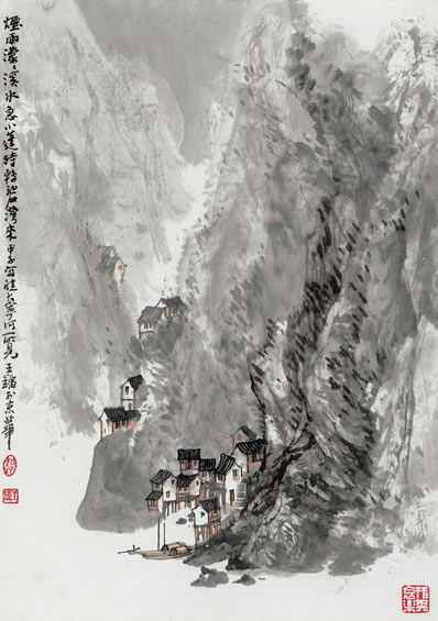 水阔尽南天,孤舟去渺然;惊秋路傍客,日暮数声蝉 | 唐·杨凌 送客往睦州