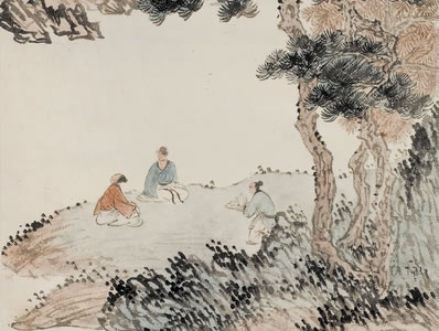 桃李花开春雨晴;声声布谷迎村鸣;家家场头酹酒觥;为告庄主东作兴 | 宋·李公麟 四时乐 其