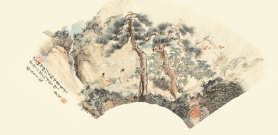 处处轮蹄踏软尘,韶华又见一番新;杏桃红入花初绽,杨柳青归叶未匀 | 明·华宗康 春日写意五