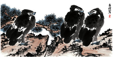 每忆云山养短才(雍陶),蓬门今始为君开(杜子美);落花寂寂黄昏雨 | 金末元初·李俊民 集古