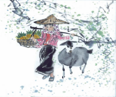 新绿溶溶涨暖香,春来无处不风光;移舟夜向湖边泊,分得花阴月半床 | 明·姚纶 水月舫二首