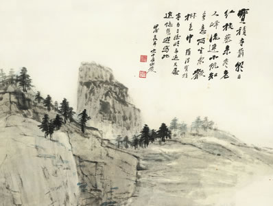 衣剪寒云,迷岭漾空,冉冉茅檐低度;龙驾降霄,夹辇花冥,楚宫艳趋神 | 当代·邵祖平 燕山亭