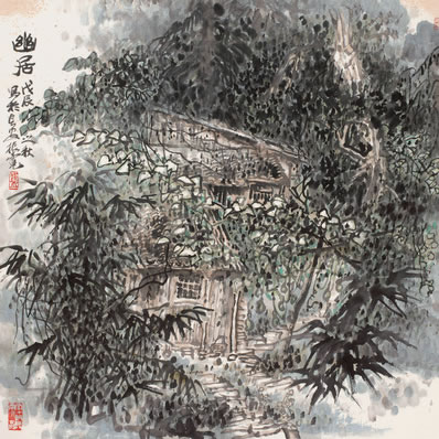 野雉亡来,哀蝉吟后,汉宫别样春光;玉树周阿,金釭衔壁,粉云浮动花 | 清·周之琦 庆春宫 题
