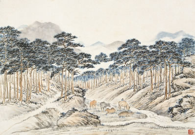 暮云归远树,夕阳在西岭;招提寂无人,徙倚息孤影;空山响天籁,严霜 | 清·秦蕙田 冬夜有怀和