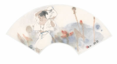 寒塘潮渐满,暮艇赴潮归;人语烟中集,鸟惊树上飞 | 明·谢缙 题沈克全鹤沙八咏 其四 咸塘
