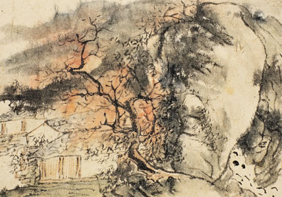 敞榭崇椒上,寻蹊展步行;树梢延野趣,雨后爱山情;村柳含烟护,田禾 | 清·弘历 心远阁