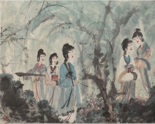 华旆绣九鹑,一拂赪烟开;明玉澄万泓,大地春始回;裸族皆可天,积气 | 清·姚燮 上元夫人步元