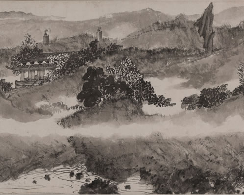 敞梧轩;绿阴深处昼如年;午梦初醒,东风墙角数声蝉;对湘帘棐几,茶 | 清·王策 戚氏 观棋