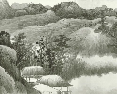竹声打合梧桐叶;夜雨泣离情,听萧飒;独自却绕行廊,拍槛哀歌泪交睫 | 清·王时翔 春草碧