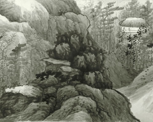 是清溪;一曲流水绕平堤;古木过城,乱花飘径使人迷;凄凄;问蒿藜 | 明末清初·屈大均 戚氏