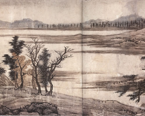 城郭千年旧,村墟百战馀;客途迷草径,民舍结茅庐;野烧惊文雉,河冰 | 元末明初·王钝 太康道