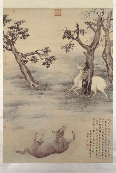 对客歌金缕,家儿爱庆云;茂陵须病渴,太守尚能文;云映山光近,烟开 | 元·刘鹗 高荣禄筑南城