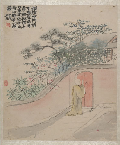三升可恋,怪君何事拂衣归;长安冠盎累累;独寻汝南旧宅,好共白云期 | 清·丁澎 婆罗门引