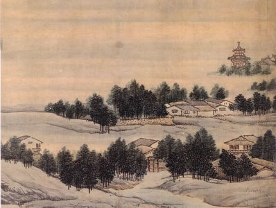 西陵高士,小隐段桥东;十年酒圣,半世诗颠,千古文雄;铜将军,曲道 | 清·陈维崧 四园竹