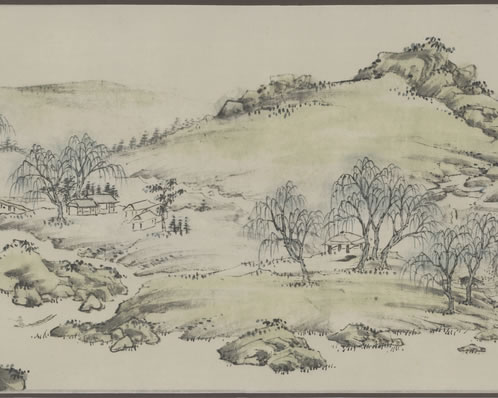 千里春波初绿,小浪扶风,轻舟停叶;孤攀雪磴,峻踏鲛门冰裂;珠楼嵌 | 明末清初·王翃 丹凤吟