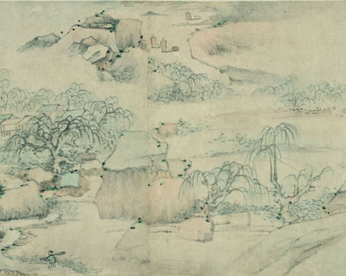 瑶台月掩姮娥影,凄凉绝、锦水鸳鸯分翅;片碣玉钩斜,认褚欧题字;劫 | 近现代·王季烈 珍珠帘