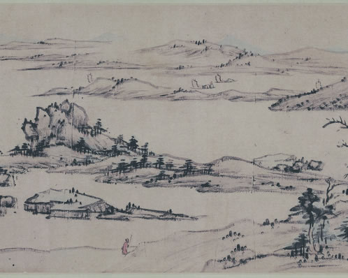 去去去何住,一盂兼一瓶;水边寒草白,岛外晚峰青;宿处林闻虎,行时 | 唐·修睦 送玄泰禅师