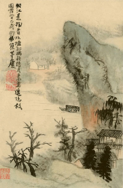 豆蔻梢,丁香结;门掩落花深院深,游丝荡漾明还灭 | 清·左锡嘉 梧桐影 其一 春阴