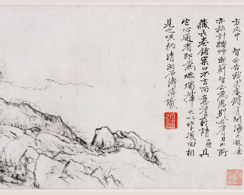 何处仙家方丈;浑连水、隔他尘坱;放鹤天宽,看云窗小,万幅丹青图障 | 元·张雨 望梅花 寿师