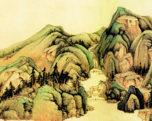 彭泽波涛壮,浔阳雨雪飘;扬帆冲暮霭,击枻趁春潮;柳暗章台路,花深 | 明·李时行 楚江遇雪感