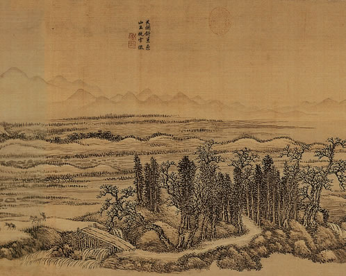 隔水桃花;,;妆飞鹊镜台前;, | 宋·贺铸 小重山