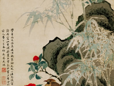 锦里幽栖处,悠然远俗嚣;地偏车马少,山近市城遥;松竹连蹊径,藤萝 | 元末明初·赵善瑛 锦里