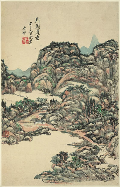 欲雪还晴,娥眉月俏,银汉凝神;喜讯飞来,临门画片,祝贺新春;江山 | 当代·邱及 柳梢青 贺