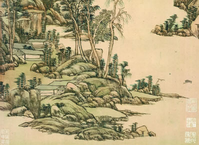 正绿阴浓,莺声懒,庭院寒轻烟薄;天然花富贵,逞夭红殷紫,叠葩重萼 | 宋·赵以夫 大酺 牡丹