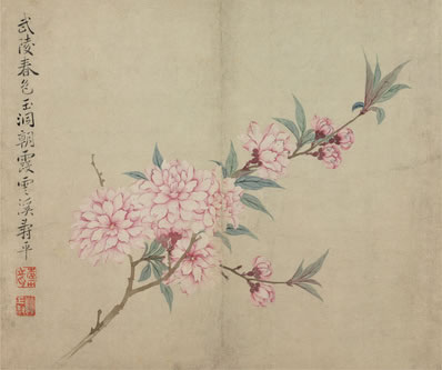 倩东风扶住,莫损花枝;新雨过,嫩寒时;看绿底、莺娇定将试曲,红边 | 清· 裴维安 春风袅娜