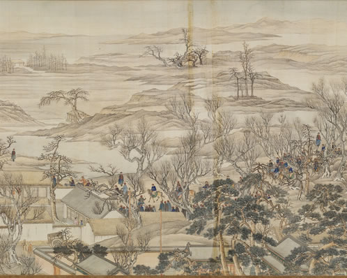 小苑槐风静,倦听蜀魄林西;余英湛水,纹纱换影,凉意生诗(半塘) | 清·况周颐 采绿吟