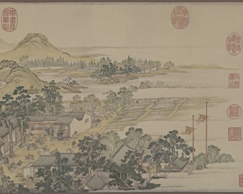 湖水连天,命三老、驾我扁舟如叶;恰好风自南来,蒲帆去何捷;高浪里 | 清·李符 琵琶仙 渡太