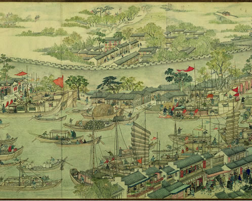 潇湘二水会零陵,滩响惟闻浪作声;两岸青山明月夜,画船行过永州城 | 明·严震直 永州舟中
