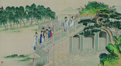 金装宝剑藏龙口,玉带红绒挂虎头;旌旗影里骤骅骝,得志秋,喧 | 元·张弘范 喜春来
