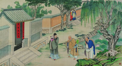 容德久契阔,南云如远人;每怀依孝友,独恨失比邻;子弟诗书泽,桑麻 | 明·沈周 寄祝惟桢