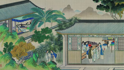 七月七日夜,王母降汉宫;上元何夫人,仪卫略与同;头作三角髻,年可 | 明·张宪 上元夫人词
