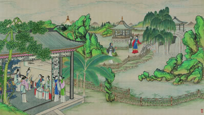清江水;跨上金鳞赤色鲤;一霎行千里;小楼深处雕阑里;嗔和喜;好梦 | 近现代·张克家 望江怨