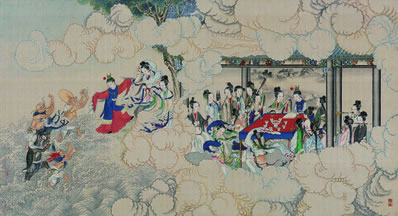 恋情深;换来心事,铜雀金兽云沉;听翠羽、恍若无言,红酽重延浅醉, | 清末近现代初·吴湖帆