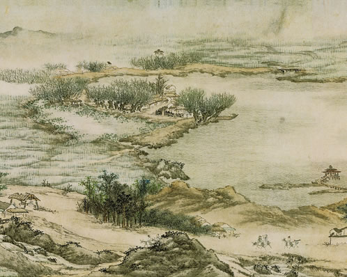 深院日长帘影侧;午睡初消眉晕碧;近人双燕舞翩翩,春去疾;香添毕 | 清·余汉 天仙子 初见