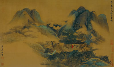 行行访名岳,处处必留连;遂至一岩里,灌木上参天;忽见茅茨屋,暧暧 | 南北朝·周弘让 留赠山