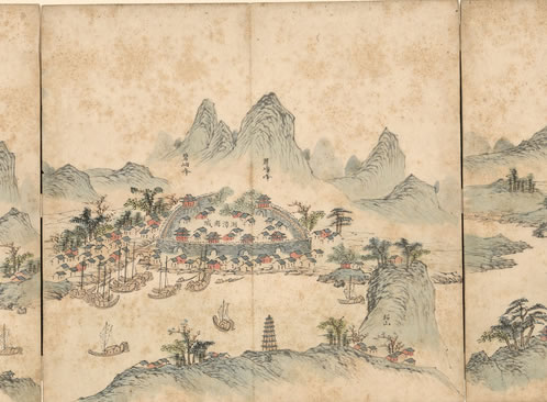 江水沈沈帆影过,游鱼到晚透寒波;渡口双双飞白鸟,烟袅,芦花深处隐 | 唐·阎选 定风波