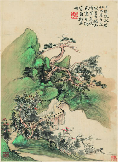 人在画楼中住,春在落花中去;想望几多时,自家知;想了又还重想,望 | 清·周祖同 一痕沙